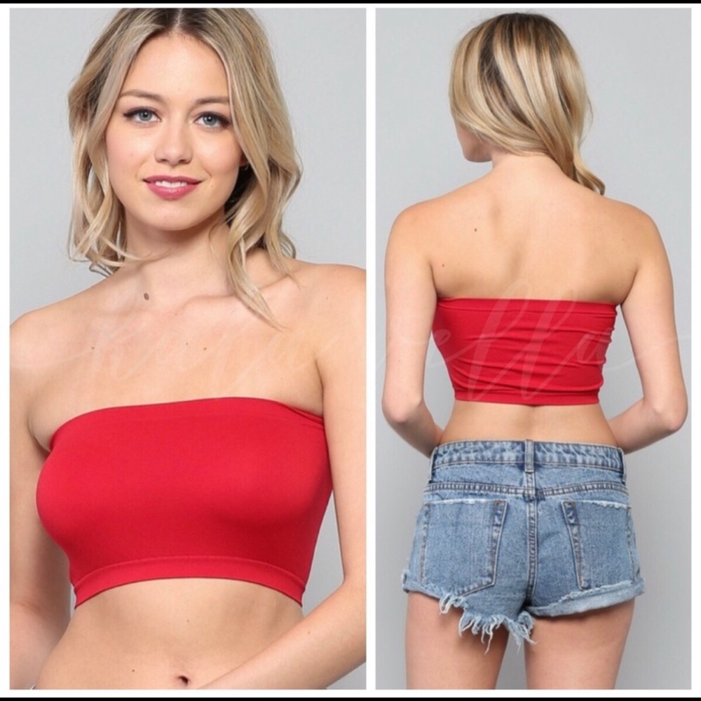 ❤️Red Seamless Bandeau❤️